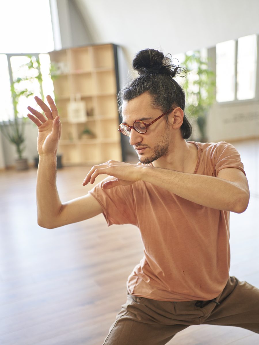 Dettaglio meditativo dello studio